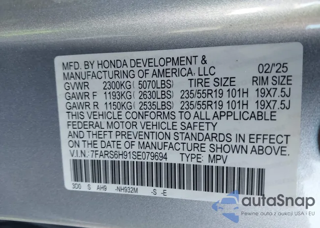 7FARS6H91SE079694: 44098204