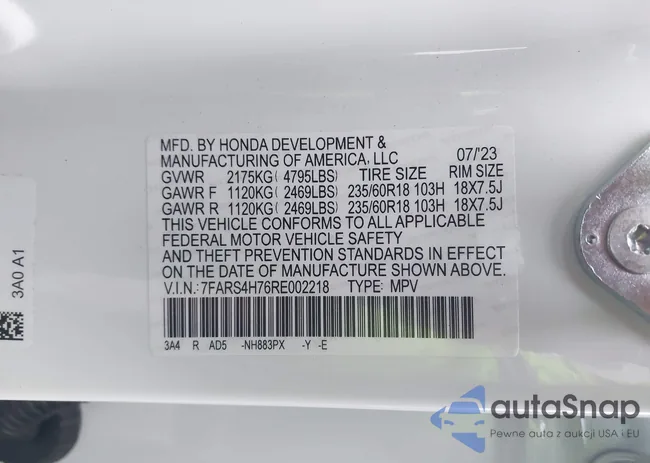 7FARS4H76RE002218: 44098320