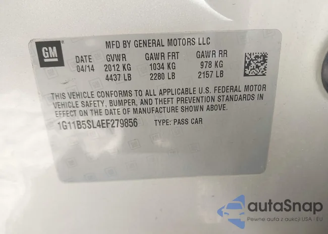 1G11B5SL4EF279856: 44098503