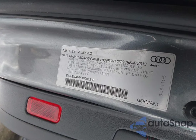 WAUENAF4XJN004338: 44099554