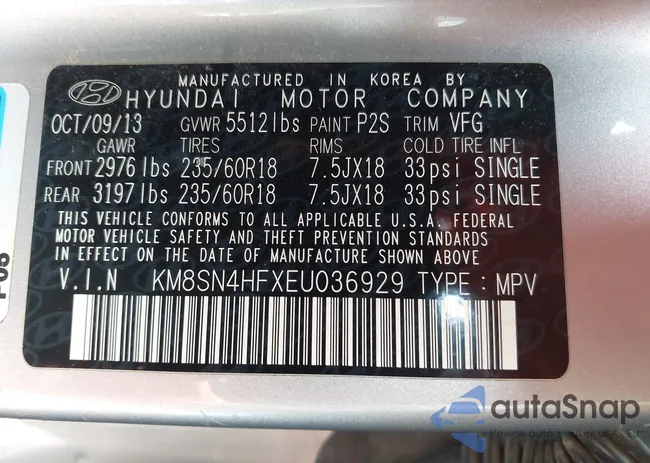 KM8SN4HFXEU036929: 44099568