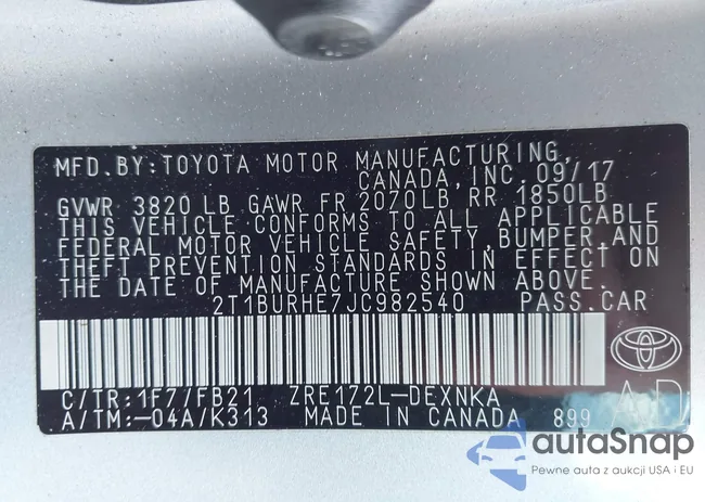 2T1BURHE7JC982540: 44099628