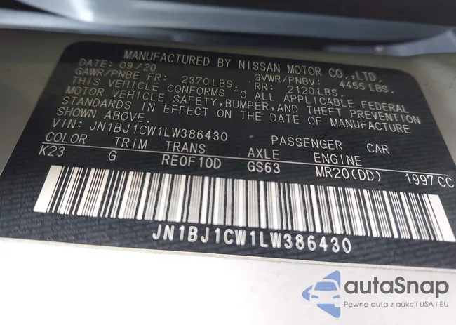 JN1BJ1CW1LW386430: 44099747