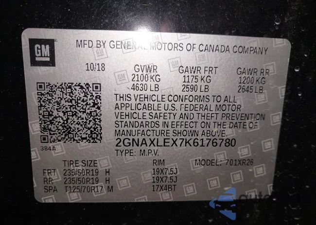 2GNAXLEX7K6176780: 44099856