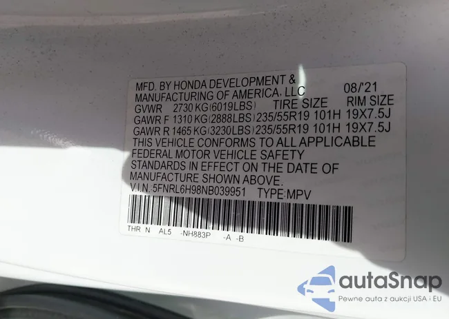 5FNRL6H98NB039951: 44099875