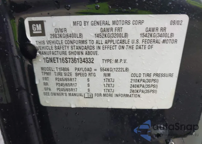 1GNET16S736134332: 44100031