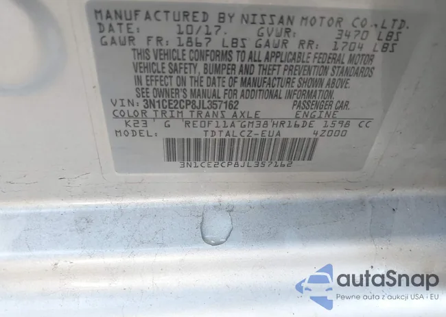 3N1CE2CP8JL357162: 44099220