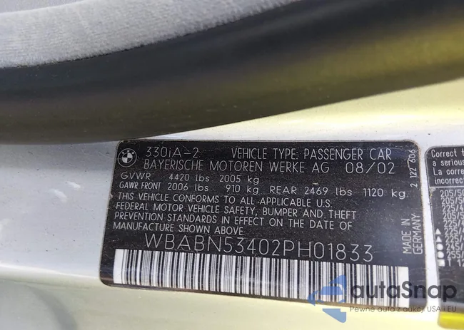 WBABN53402PH01833: 44099366