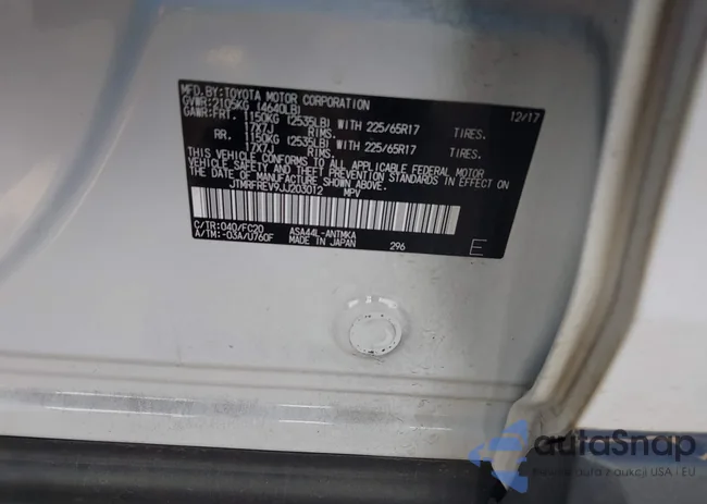 JTMRFREV9JJ203012: 44100584