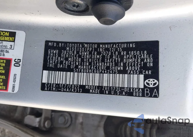 5YFBURHE6GP442475: 44100637