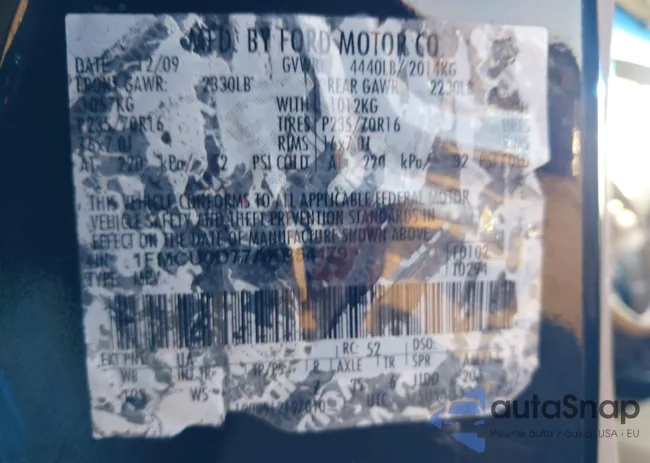 1FMCU0D77AKB54179: 44100639