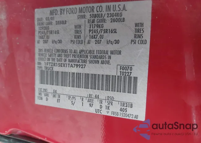 1FTZR15EX1TA79927: 44100650