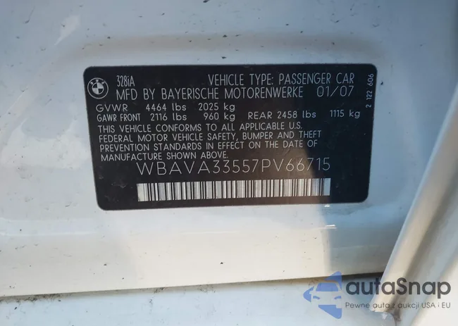 WBAVA33557PV66715: 44100653