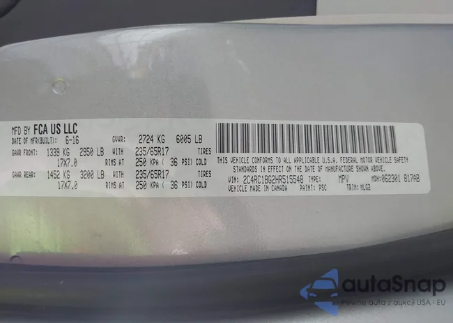 2C4RC1BG2HR515548: 44100671