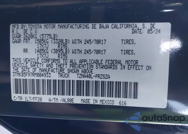 3TMKB5FN7RM004933: 44100677