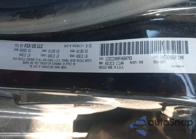 1C3CCCAB9FN680793: 44100707