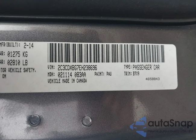 2C3CDXBG7EH238696: 44100710