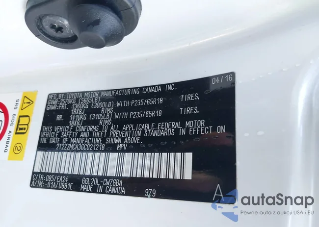 2T2ZZMCA3GC021218: 44100715