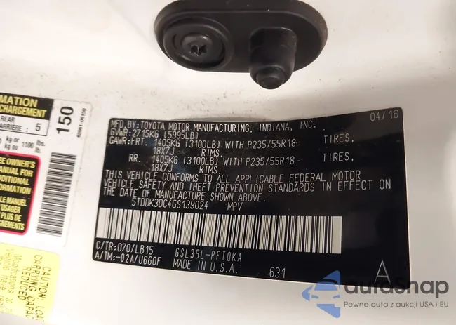 5TDDK3DC4GS139024: 44100719