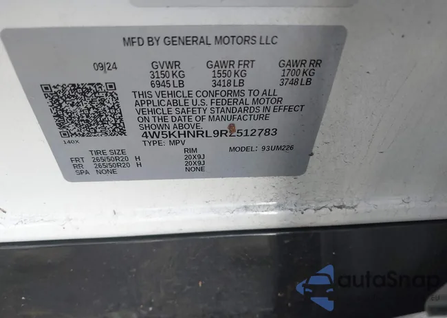 4W5KHNRL9RZ512783: 44100805