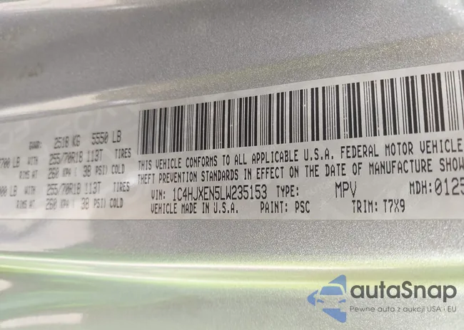 1C4HJXEN5LW235153: 44100845