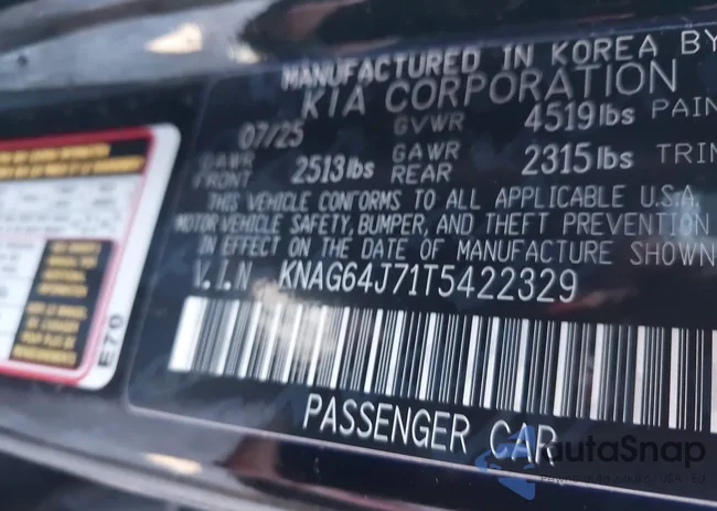 KNAG64J71T5422329: 44100864