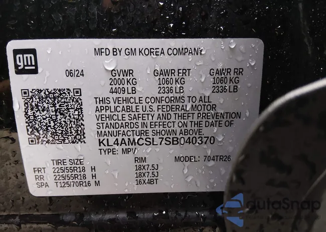 KL4AMCSL7SB040370: 44100977