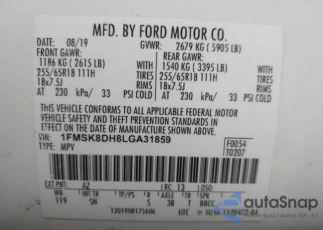 1FMSK8DH8LGA31859: 44100989