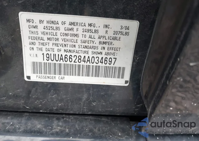 19UUA66284A034697: 44100177