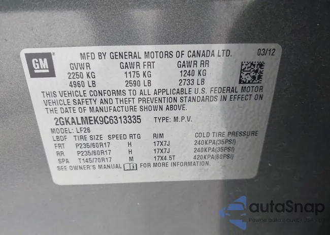 2GKALMEK9C6313335: 44100244