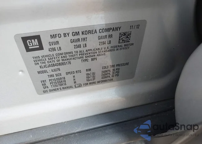 KL4CJASB4DB065176: 44100281