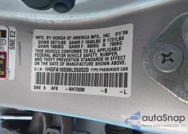 1HGFA16596L050520: 44100313