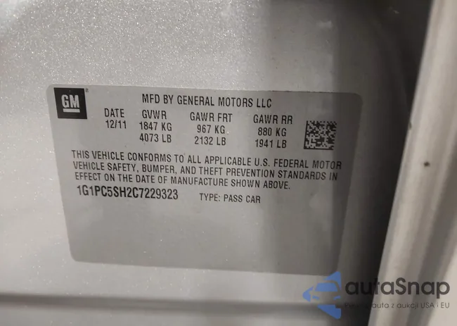 1G1PC5SH2C7229323: 44100403