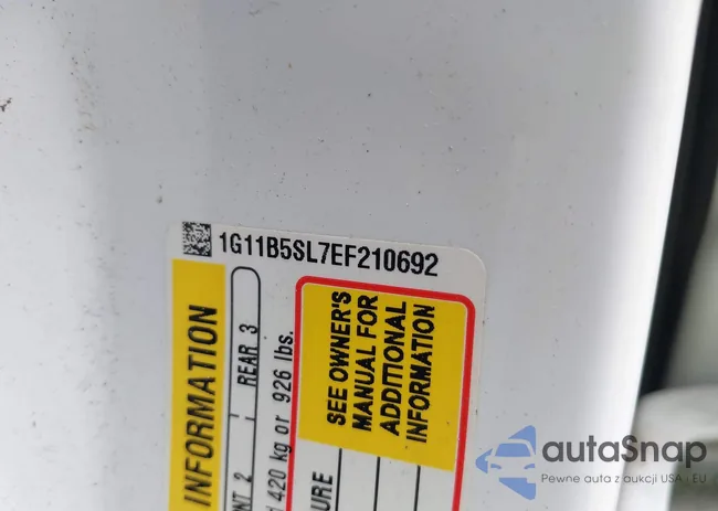 1G11B5SL7EF210692: 44101586