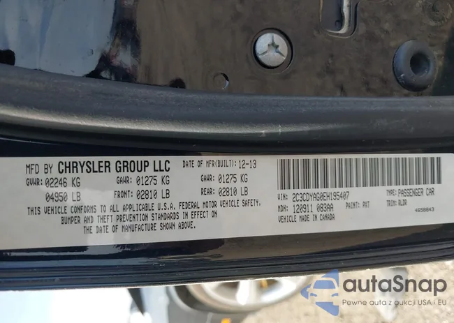 2C3CDYAG0EH195407: 44101637