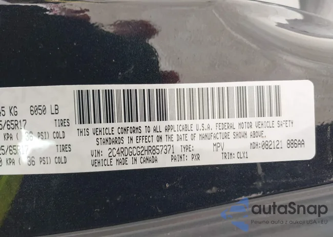 2C4RDGCG2HR857371: 44101703