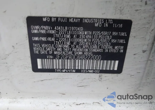 JF2GPADC8H8222000: 44101717