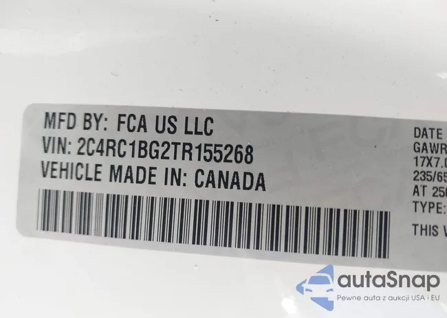 2C4RC1BG2TR155268: 44101730