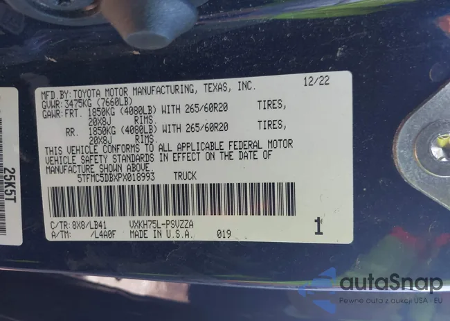 5TFMC5DBXPX018993: 44101829