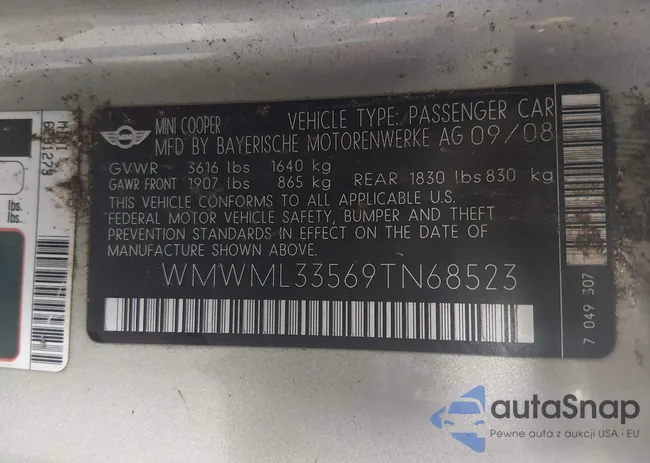 WMWML33569TN68523: 44101849