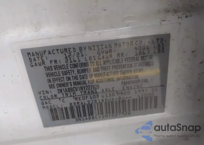 3N1AB8CV1NY227928: 44101850