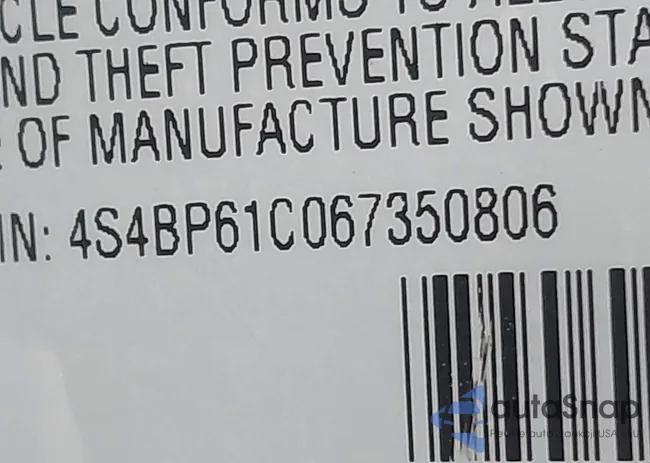 4S4BP61C067350806: 44101853
