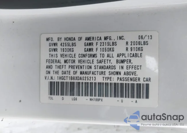 1HGCT1B8XDA025213: 44101857