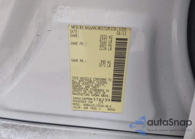 1N4AL3AP9DN576239: 44101867