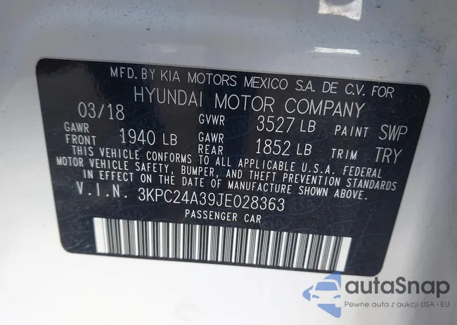 3KPC24A39JE028363: 44101890