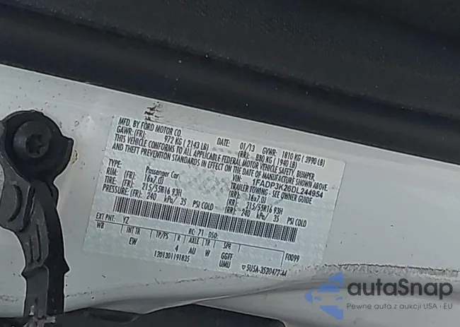 1FADP3K26DL244954: 44101967