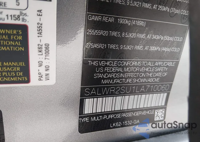 SALWR2SU1LA710060: 44102097