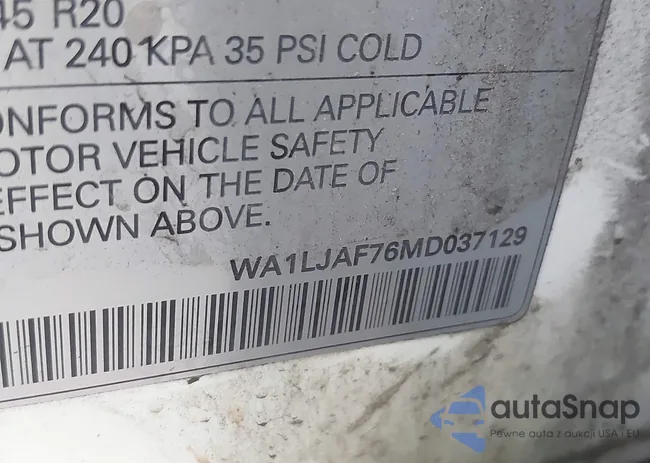 WA1LJAF76MD037129: 44101151