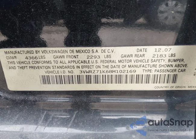 3VWRZ71K68M102169: 44101159