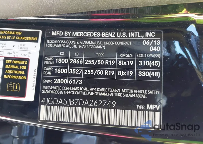 4JGDA5JB7DA262749: 44101229